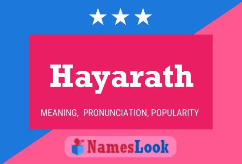 ملصق اسم Hayarath