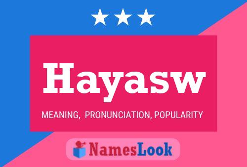 ملصق اسم Hayasw