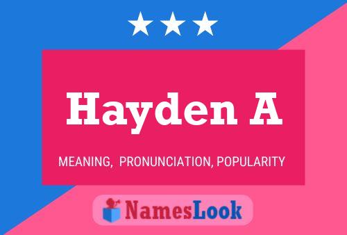 ملصق اسم Hayden A