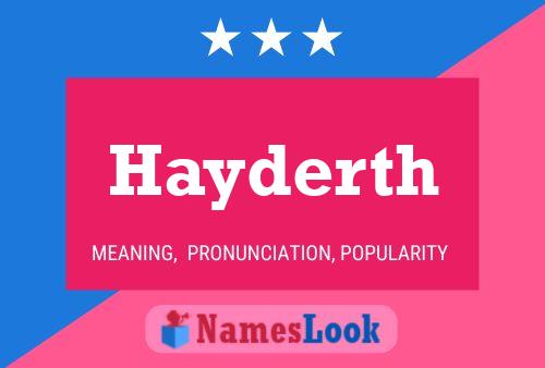 ملصق اسم Hayderth