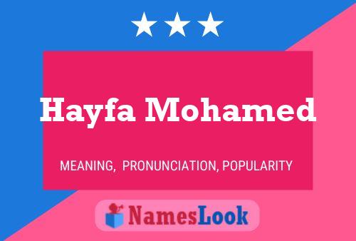 ملصق اسم Hayfa Mohamed