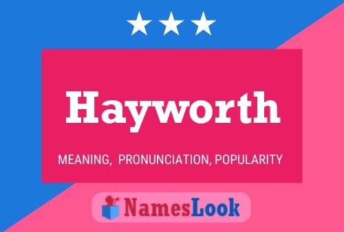 ملصق اسم Hayworth