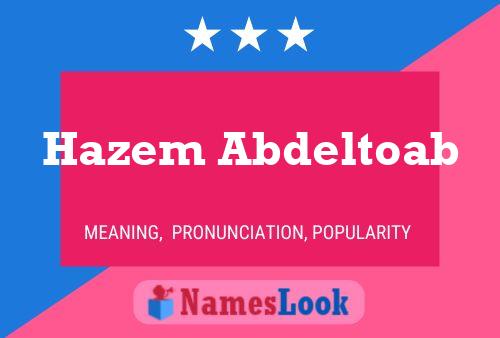 ملصق اسم Hazem Abdeltoab