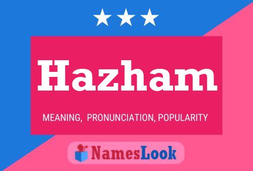 ملصق اسم Hazham