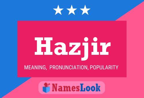 ملصق اسم Hazjir