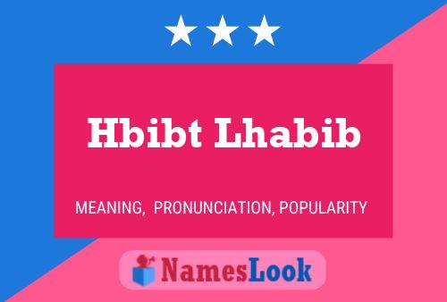 ملصق اسم Hbibt Lhabib