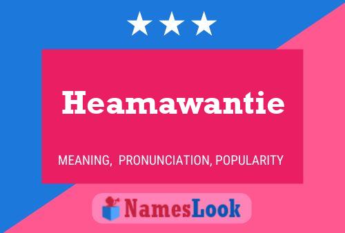 ملصق اسم Heamawantie