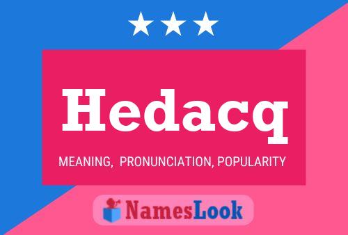 ملصق اسم Hedacq