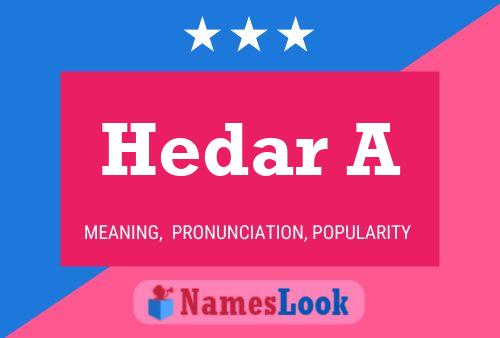 ملصق اسم Hedar A