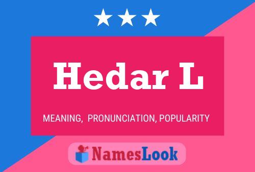 ملصق اسم Hedar L