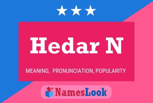 ملصق اسم Hedar N