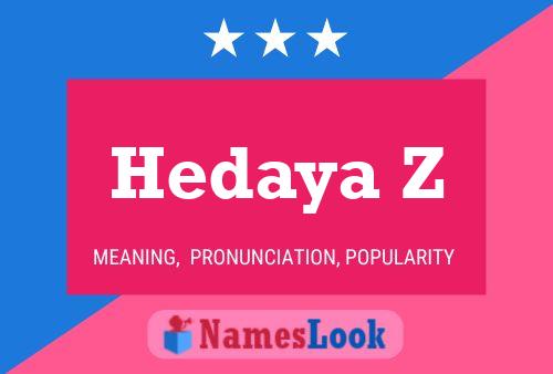 ملصق اسم Hedaya Z