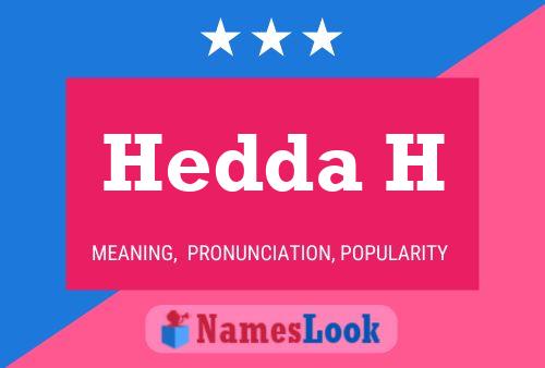 ملصق اسم Hedda H