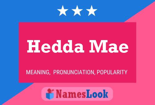 ملصق اسم Hedda Mae