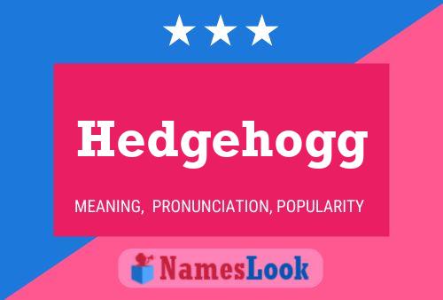 ملصق اسم Hedgehogg