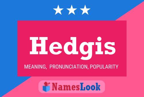 ملصق اسم Hedgis