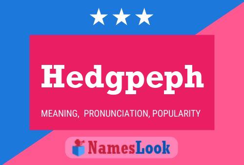 ملصق اسم Hedgpeph