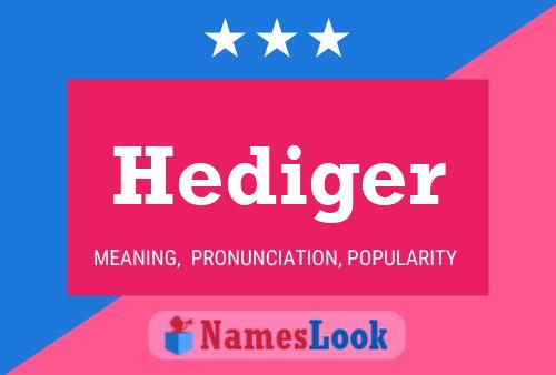 ملصق اسم Hediger