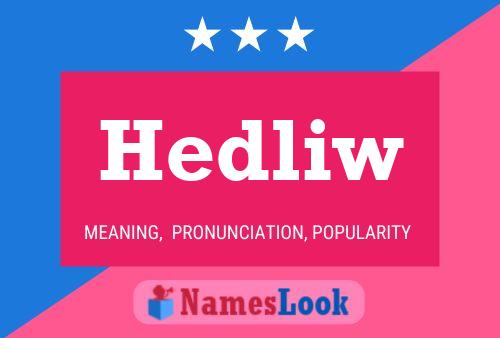 ملصق اسم Hedliw