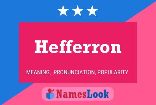 ملصق اسم Hefferron