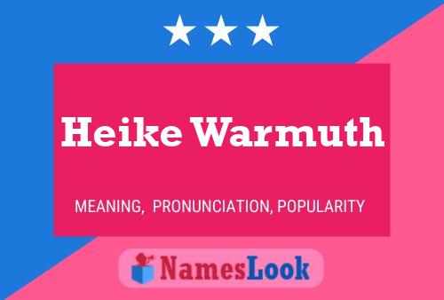 ملصق اسم Heike Warmuth