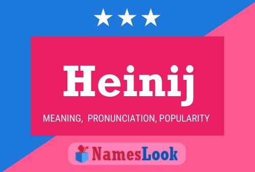 ملصق اسم Heinij