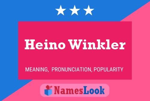 ملصق اسم Heino Winkler