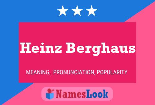 ملصق اسم Heinz Berghaus