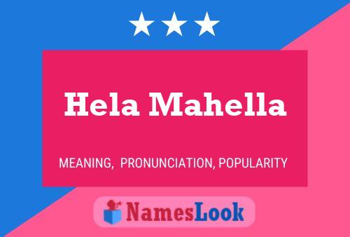 ملصق اسم Hela Mahella