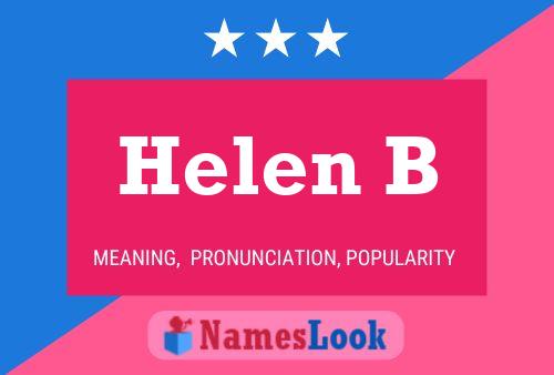 ملصق اسم Helen B