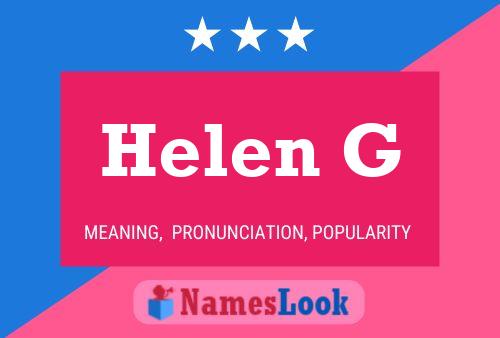 ملصق اسم Helen G