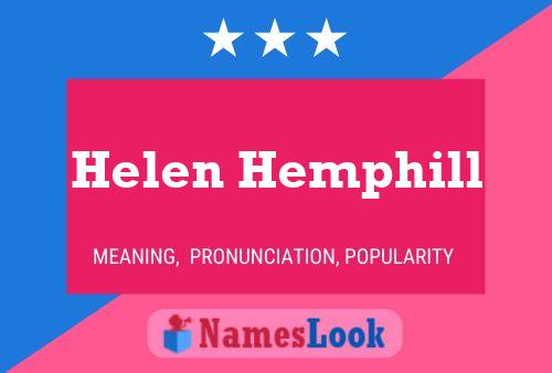 ملصق اسم Helen Hemphill