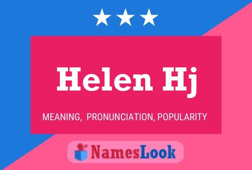 ملصق اسم Helen Hj