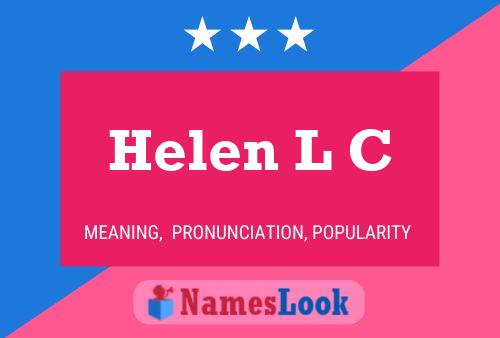 ملصق اسم Helen L C