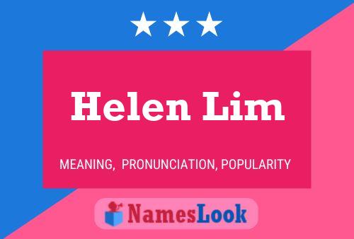 ملصق اسم Helen Lim