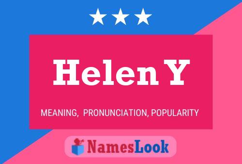 ملصق اسم Helen Y