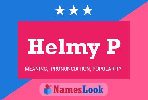 ملصق اسم Helmy P