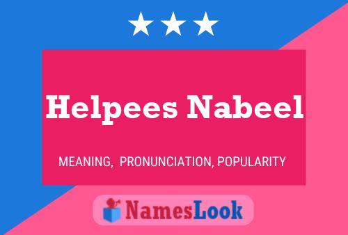 ملصق اسم Helpees Nabeel