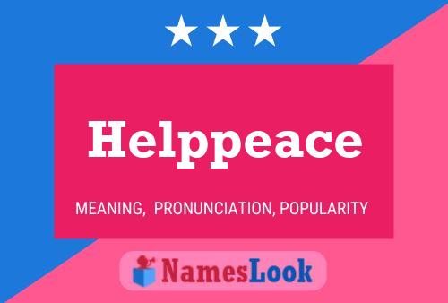 ملصق اسم Helppeace