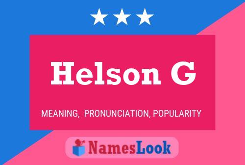 ملصق اسم Helson G