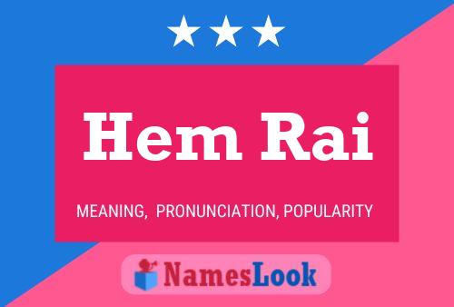 ملصق اسم Hem Rai