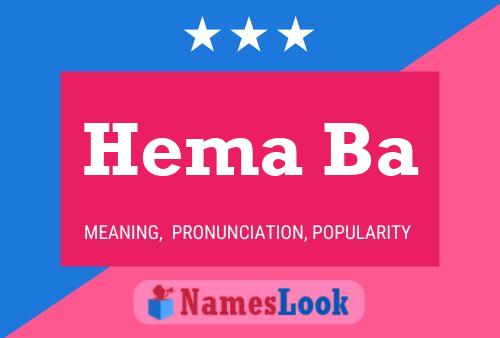 ملصق اسم Hema Ba