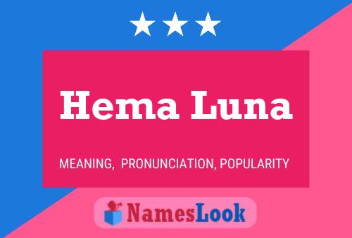 ملصق اسم Hema Luna