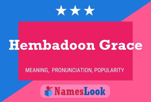 ملصق اسم Hembadoon Grace