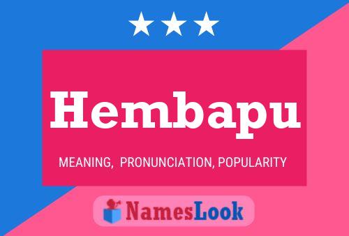 ملصق اسم Hembapu