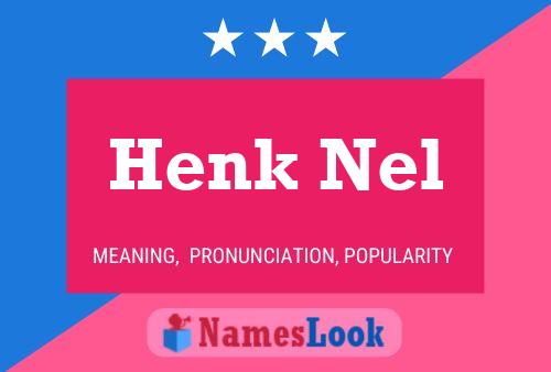 ملصق اسم Henk Nel