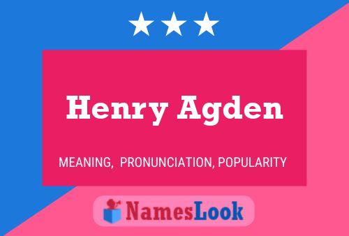 ملصق اسم Henry Agden