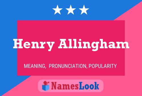 ملصق اسم Henry Allingham