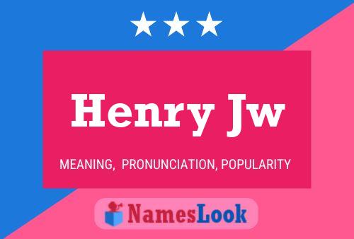 ملصق اسم Henry Jw