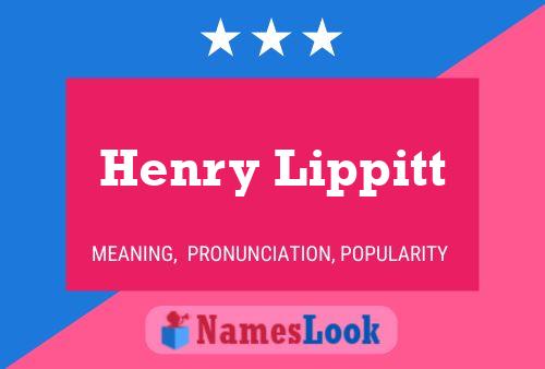 ملصق اسم Henry Lippitt